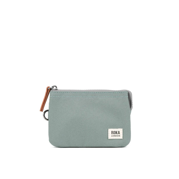 Carnaby Small Sustainable Canvas Purse - Pewter