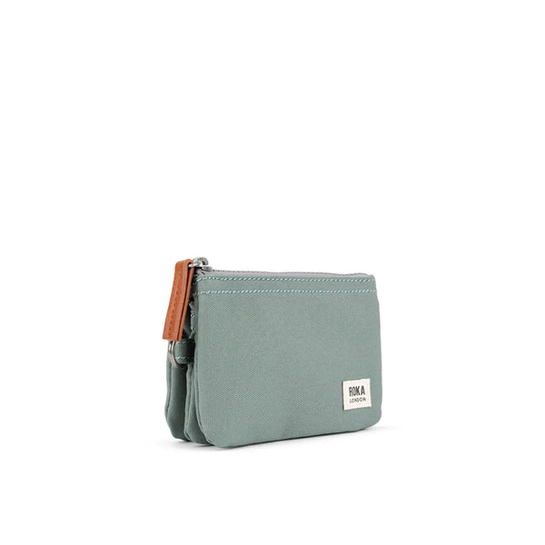 Carnaby Small Sustainable Canvas Purse - Pewter