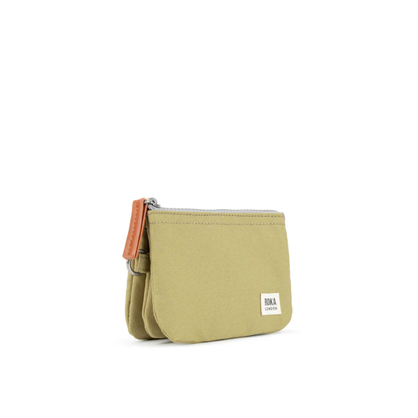 Carnaby Small Sustainable Canvas Purse - Khaki