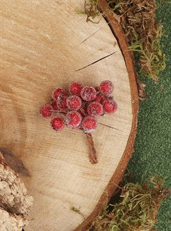 Frosted Holly Berry Bunch