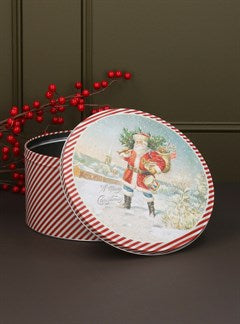 Nostalgia Santa Cake Tin