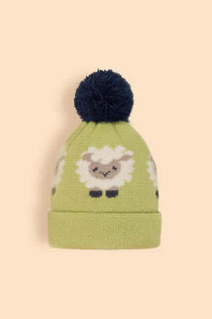 Kids Knitted Hat - Sheep