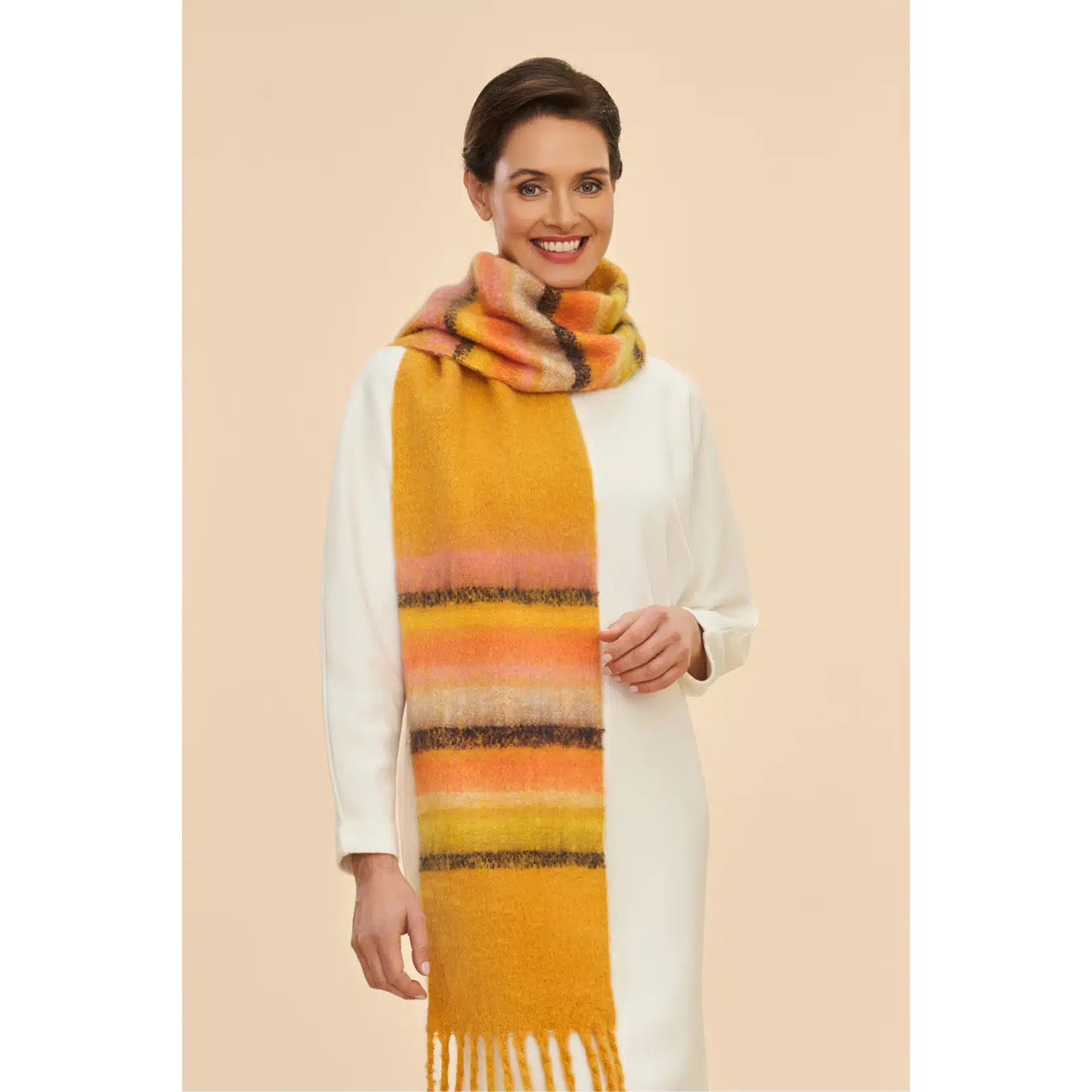 Sammy Knitted Scarf - Mustard