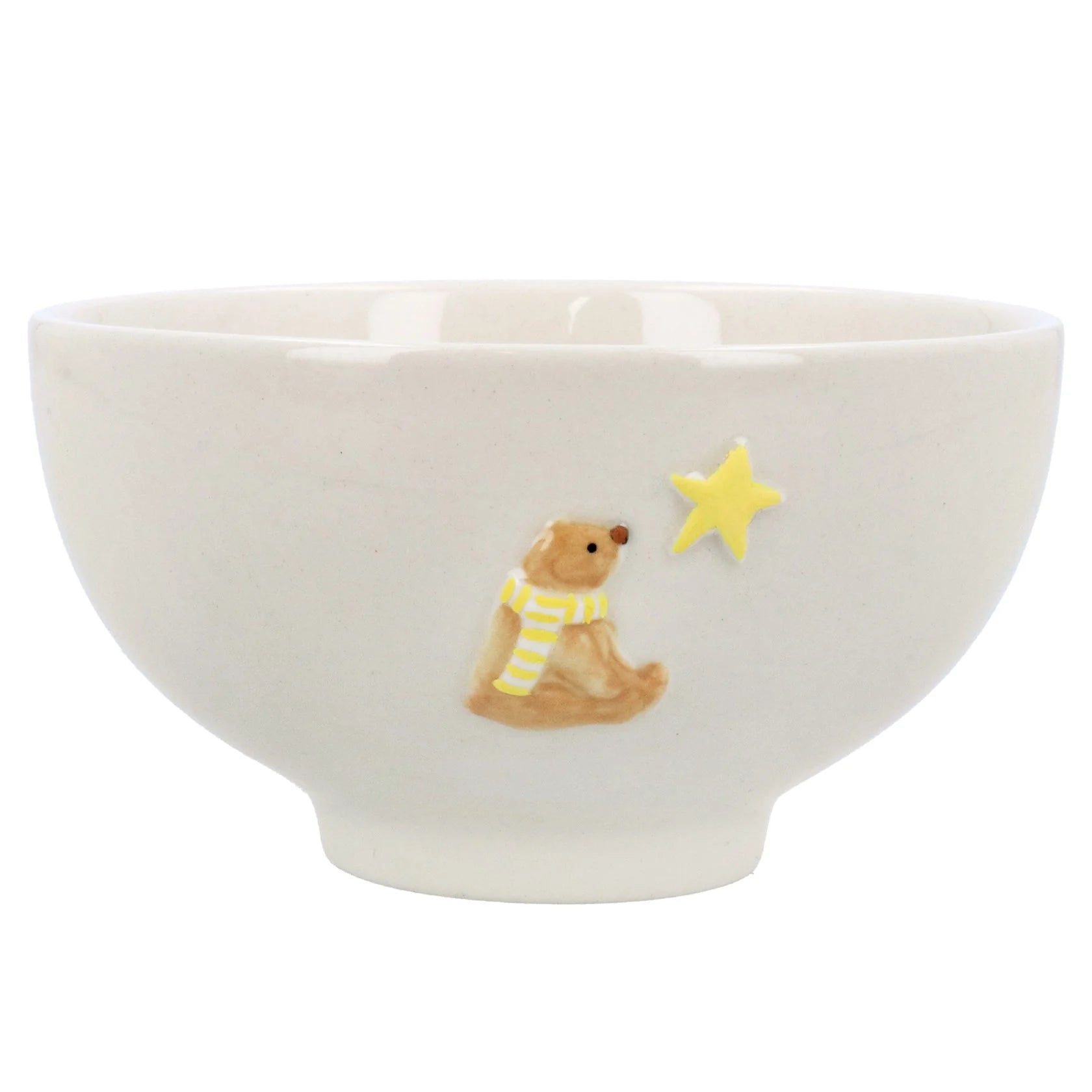 Stoneware Mini Bowl with Teddy & Star