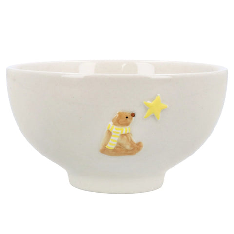 Stoneware Mini Bowl with Teddy & Star