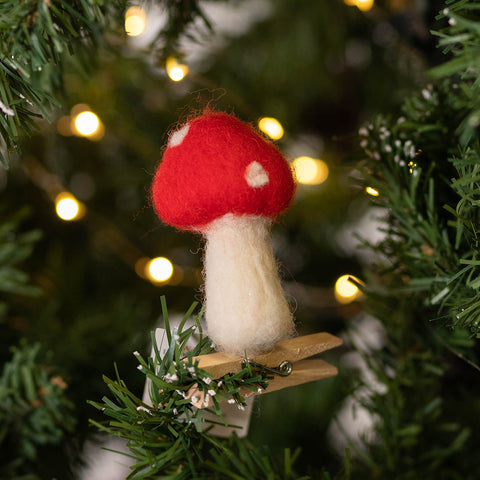 Felted Wool Mushroom