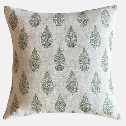 Herbacious Cushion - Linen & Moss