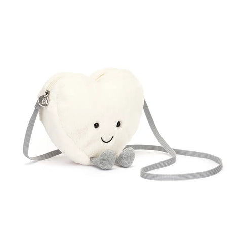 Amusables Cream Heart Bag