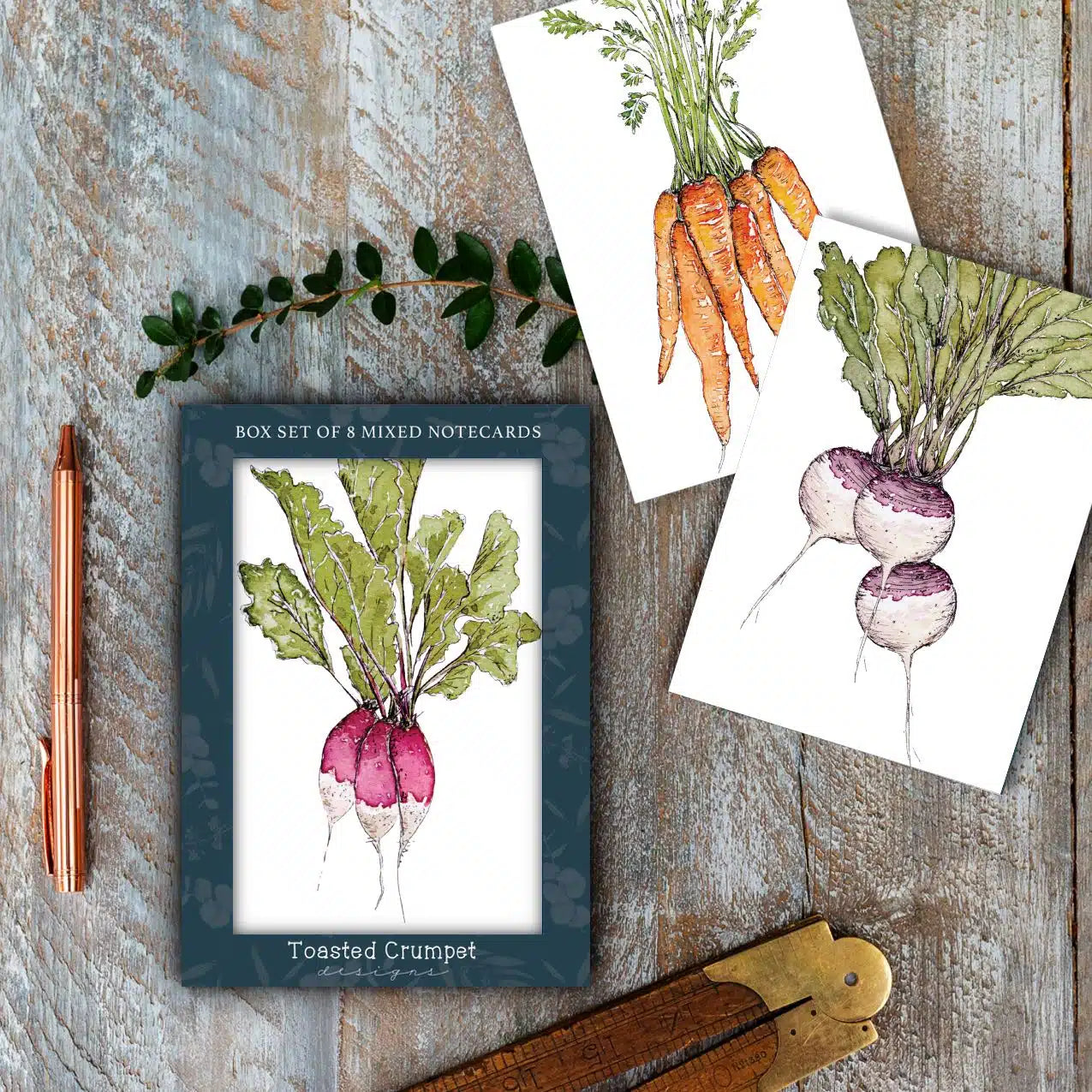 ‘The Kitchen Garden’ - Boxed Set of 8 Notecards