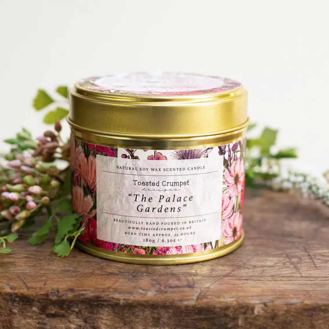 The Palace Gardens Tin Candle