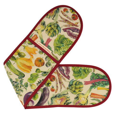 Emma Bridgewater Vegetable Linen Blend Oven Gloves