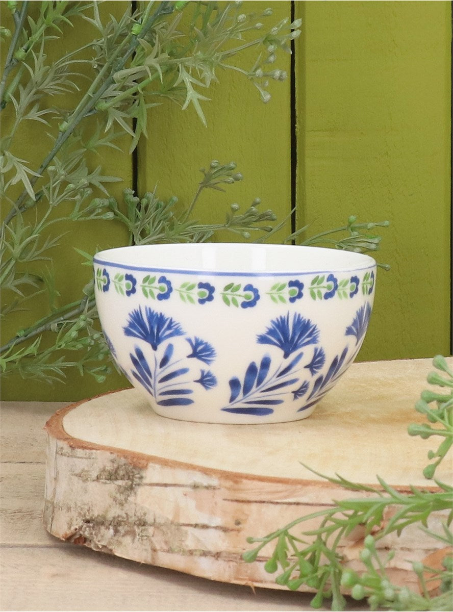 Country Flowers Bone China Bowl - Small