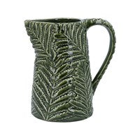 Green Ceramic Fern Jug - Large