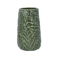 Green Ceramic Fern Vase