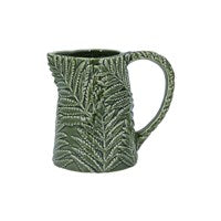 Green Ceramic Fern Jug - Small