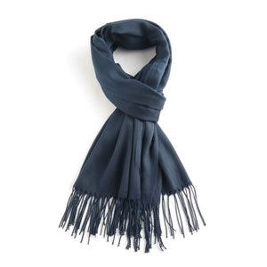 Plain Scarf with Tassles