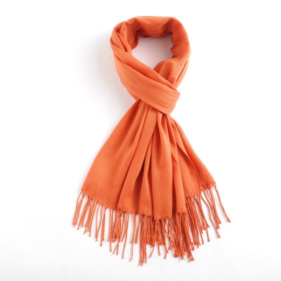 Plain Scarf with Tassles