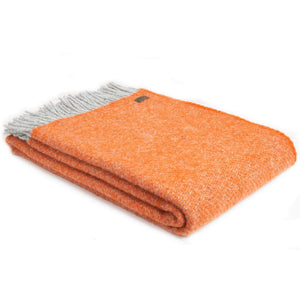 Lifestyle Pure New Wool Throw - Boa Pumpkin