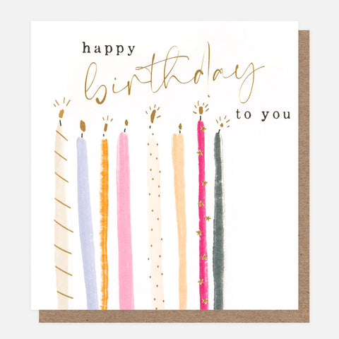 Happy Birthday - Sketchy Candles