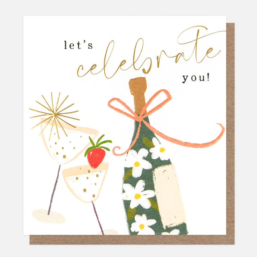 Let’s Celebrate You - Patterned Bottle & Glasses