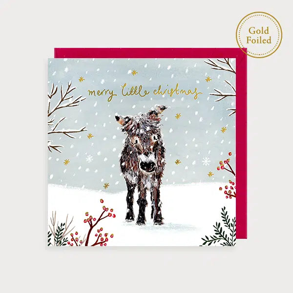 Donkey Christmas Card