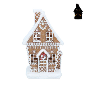 Medium White Iced Gingerbread House