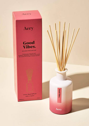 Good Vibes Reed Diffuser - Ginger, Rhubarb & Vanilla