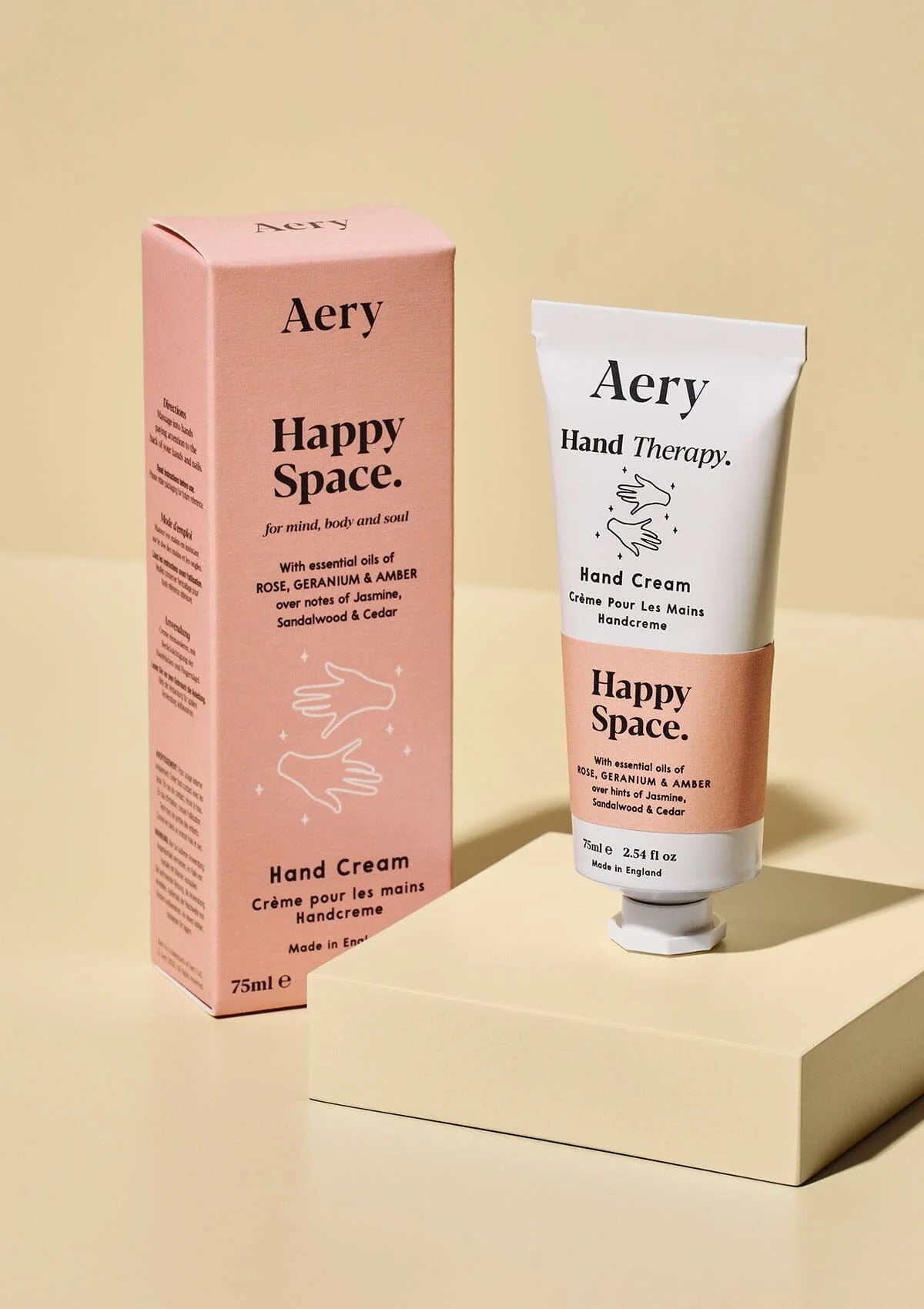 Happy Space Hand Cream - Rose Geranium & Amber