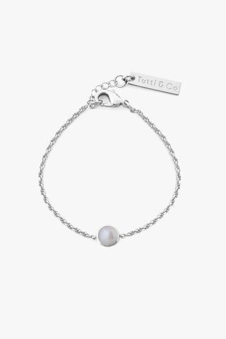 Freshwater Pearl Bracelet Silver