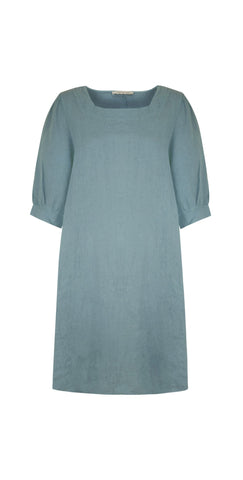 Nour Puff Sleeve Dress - Denim