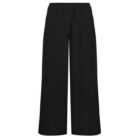 Odie Wide Leg Trouser - Black