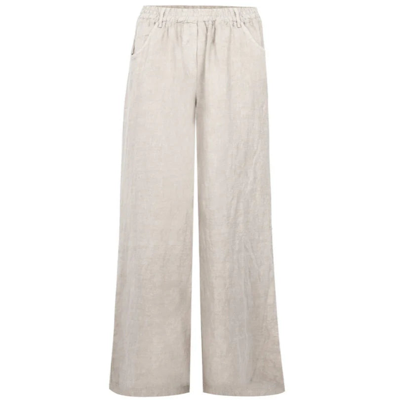 Odie Wide Leg Trouser - Natural