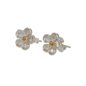 Sterling Silver Flower Earrings