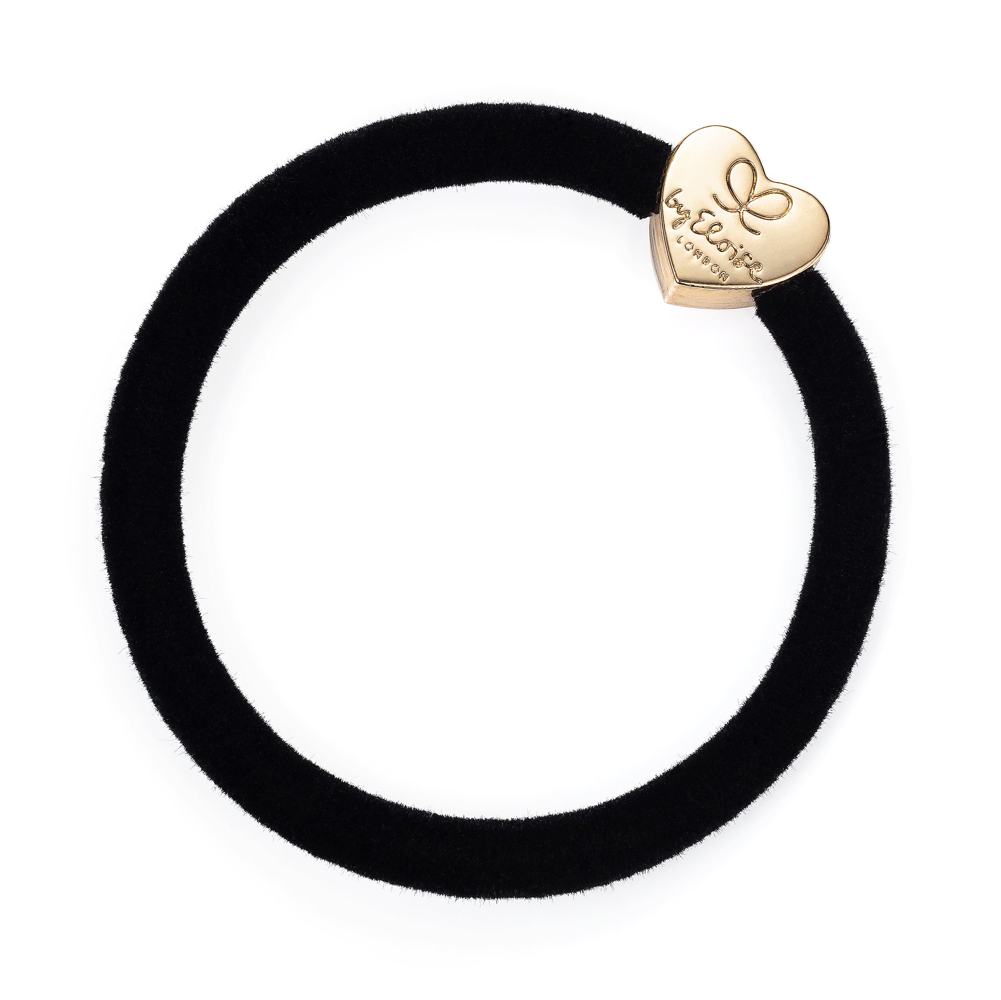 Velvet Gold Heart Bangle Band