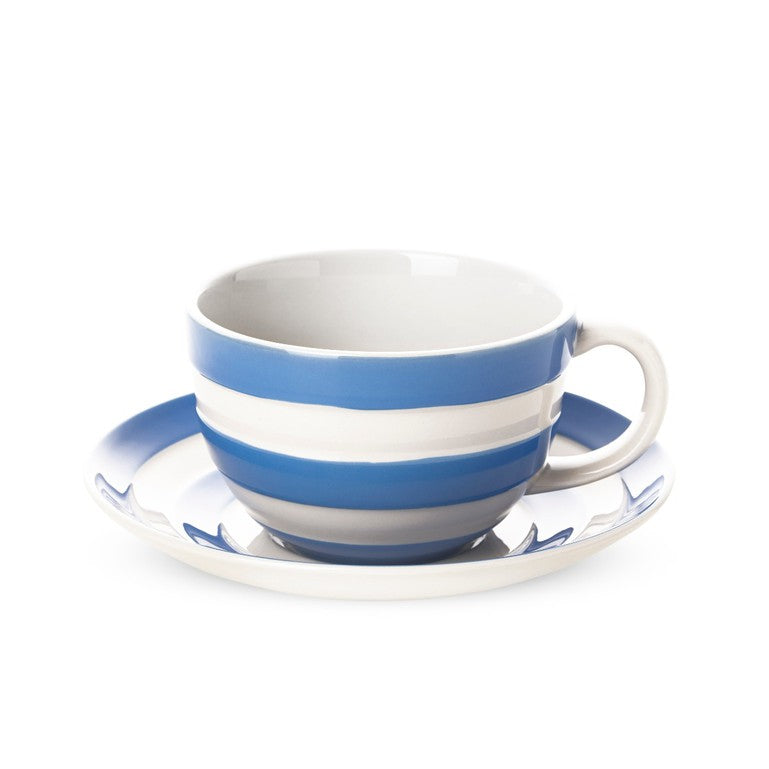 Cornishware Breakfast Cup & Saucer 12oz