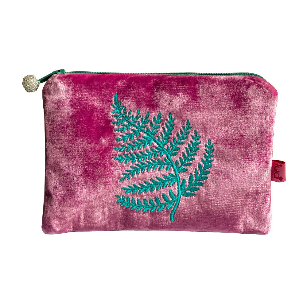 Velvet Fern Purse - Pink