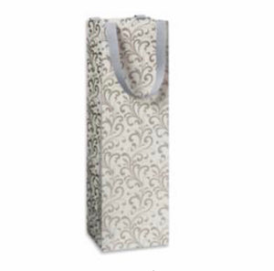 Bottle Gift Bag - Silver