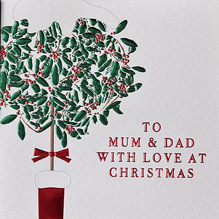 To Mum & Dad, With Love at Christmas  - Topiary