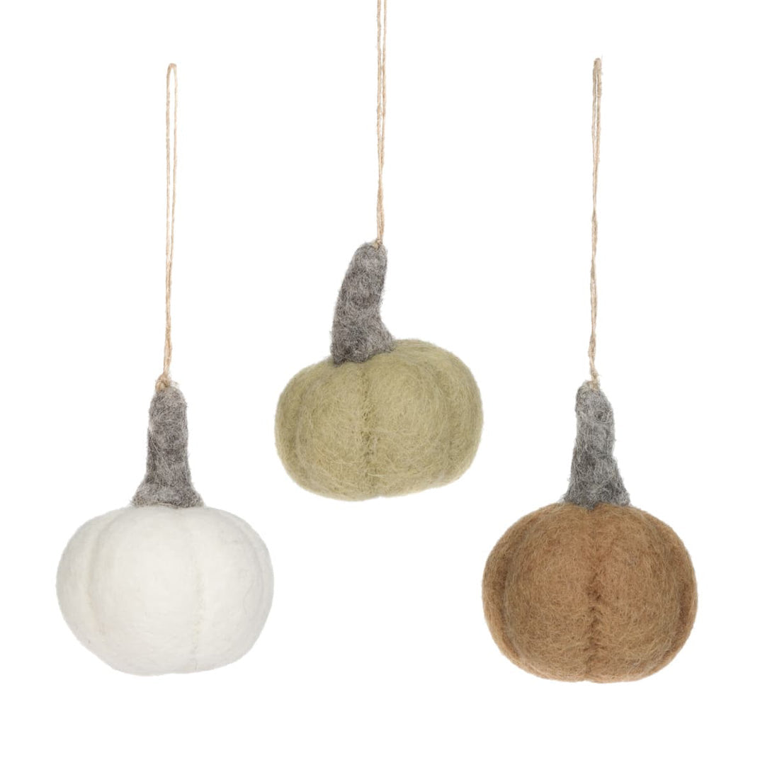 Felt Pumpkin hanging decorations