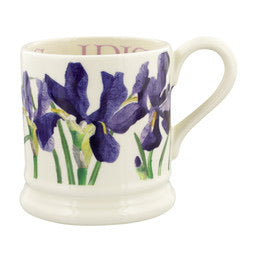 Emma Bridgewater Flowers Blue Iris 1/2 Pint Mug