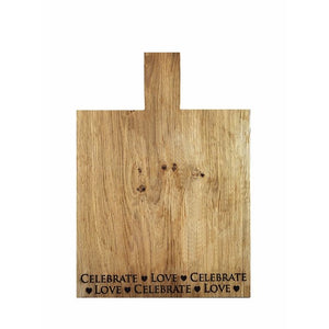 Oak Paddle Medium - Love & Celebrate