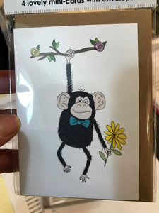 Chimpanzee Mini cards