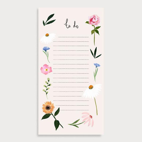 Mixed Floral ‘To Do’ Note Pad