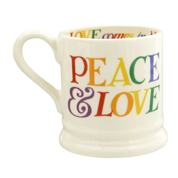 Emma Bridgewater Rainbow Toast ‘Love Is Love’ 1/2 Pint Mug